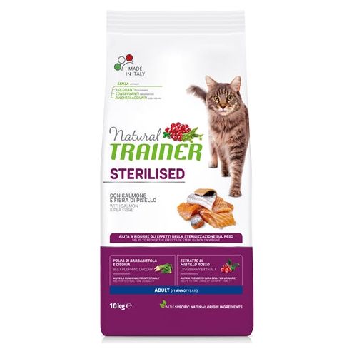 Natuurlijke trainer kat gesteriliseerde zalm
