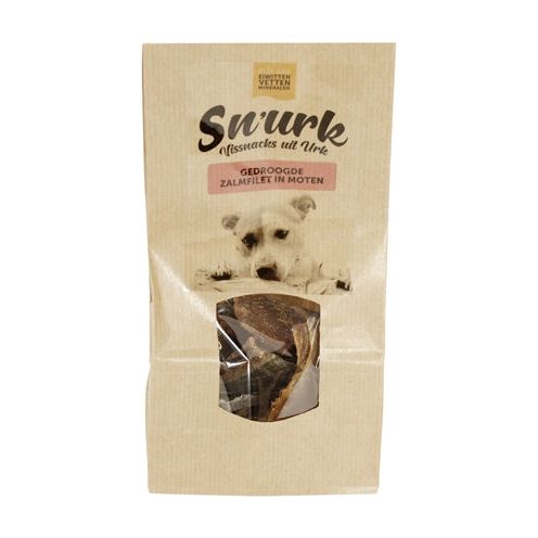 Snurk gedroogde zalmfilet in moten