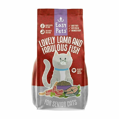 Easypets lief lammetje fantastische vis senior kattenvoer