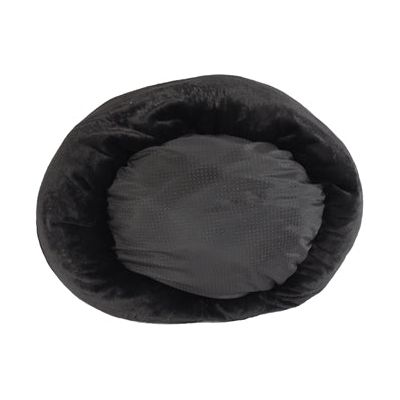 Foeiii hondenmand cosy pluche relax donut zwart