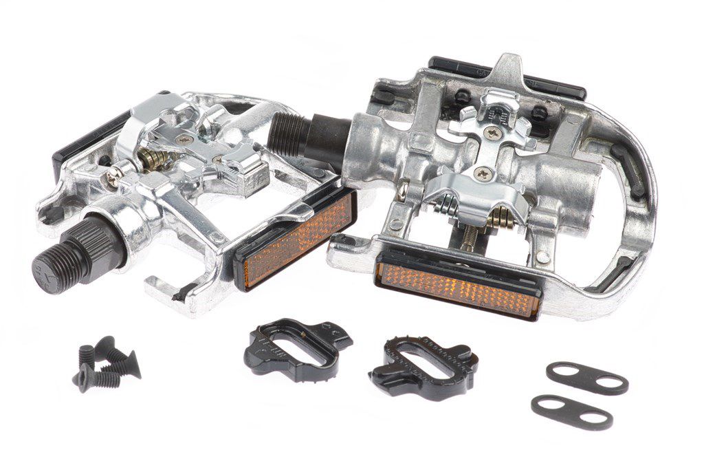 Pédales Tecora e combi 9 16 vitesses unilatéral avec réflecteurs