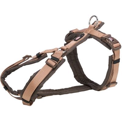 Trixie hondentuig premium trekking bruin beige
