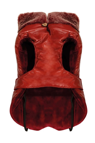 Croci hondenjas gewatteerd bull chic rood