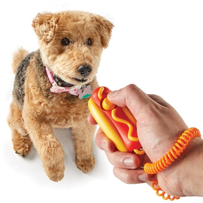 Brightkins slimme hond training clicker hotdog