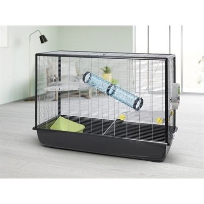 Savic knaagdierkooi zeno 4 knock down grijs