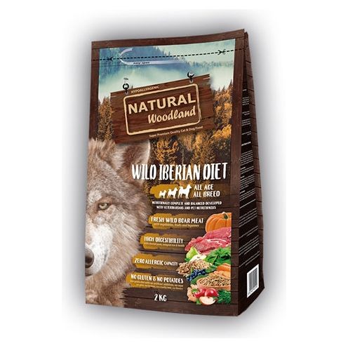 Natuurlijk bos, wild Iberisch dieet