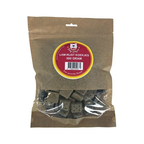 Hondensnoepjes lam rijst koekjes