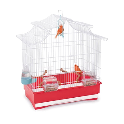Imac vogelkooi pagode wit rood