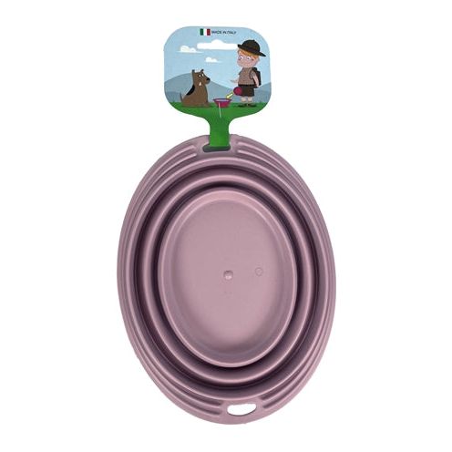 Happy pet mad about huisdieren voerbak drinkbak opvouwbaar blush roze