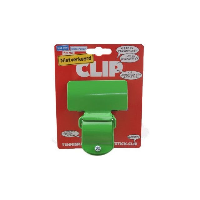 Nietverkeerd racket hockey-klem groen kaart