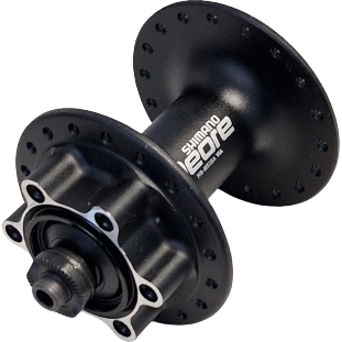 Shimano hb-m525a deore voornaaf schijf 6-bout 36g zwart uitval