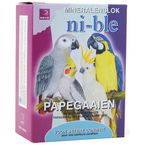 Esve ni-ble mineralen pikblok papegaai roze