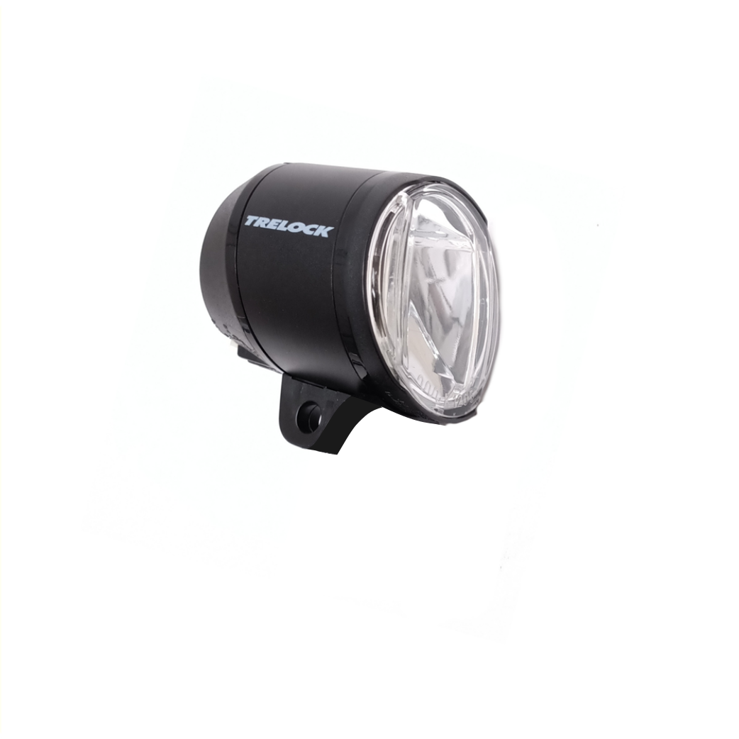 Phare LED Trelock LS 910 Prio 50 lux, adapté pour E-Bike 6V DC, noir, emballage atelier