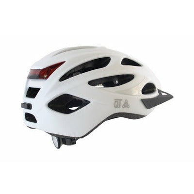 Qt cycle tech helm urban 52-58 cm mat met led verlichting 2810372