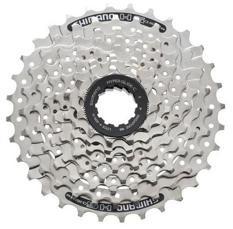 Shimano hg41 cassette 8-speed 11-34 tands zilver