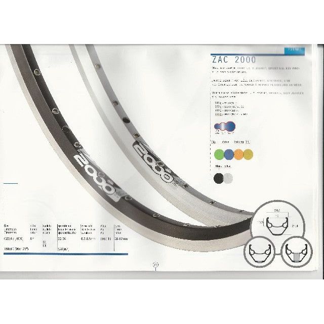 Velg Ryde 28 zac2000 36g 14