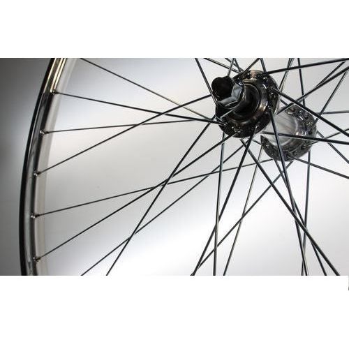 Roue avant 28x1 1 2 alu look chrome