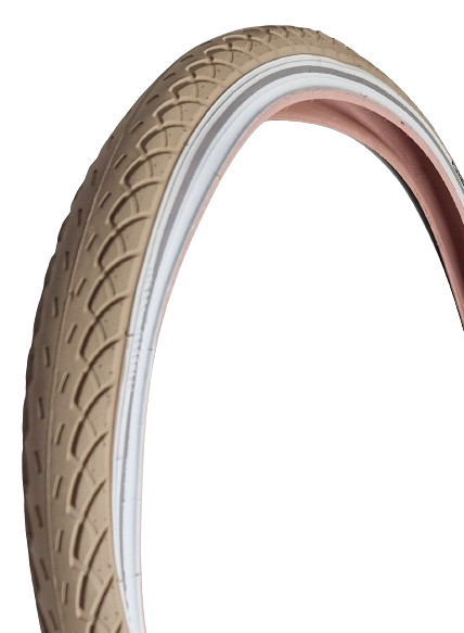 Deli buitenband sa 206 buitenband creme - wit 26x1.75 47-559 breker anti-lek reflectie