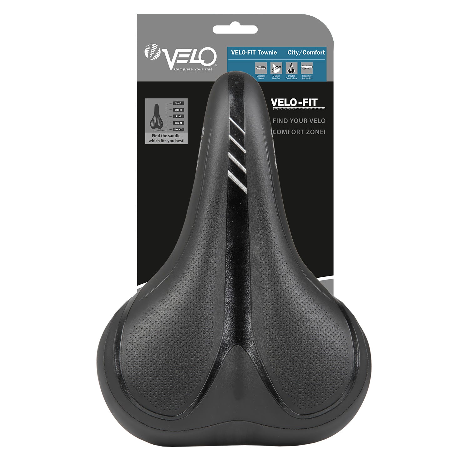 Selle Velo Townie XL mousse légère confort