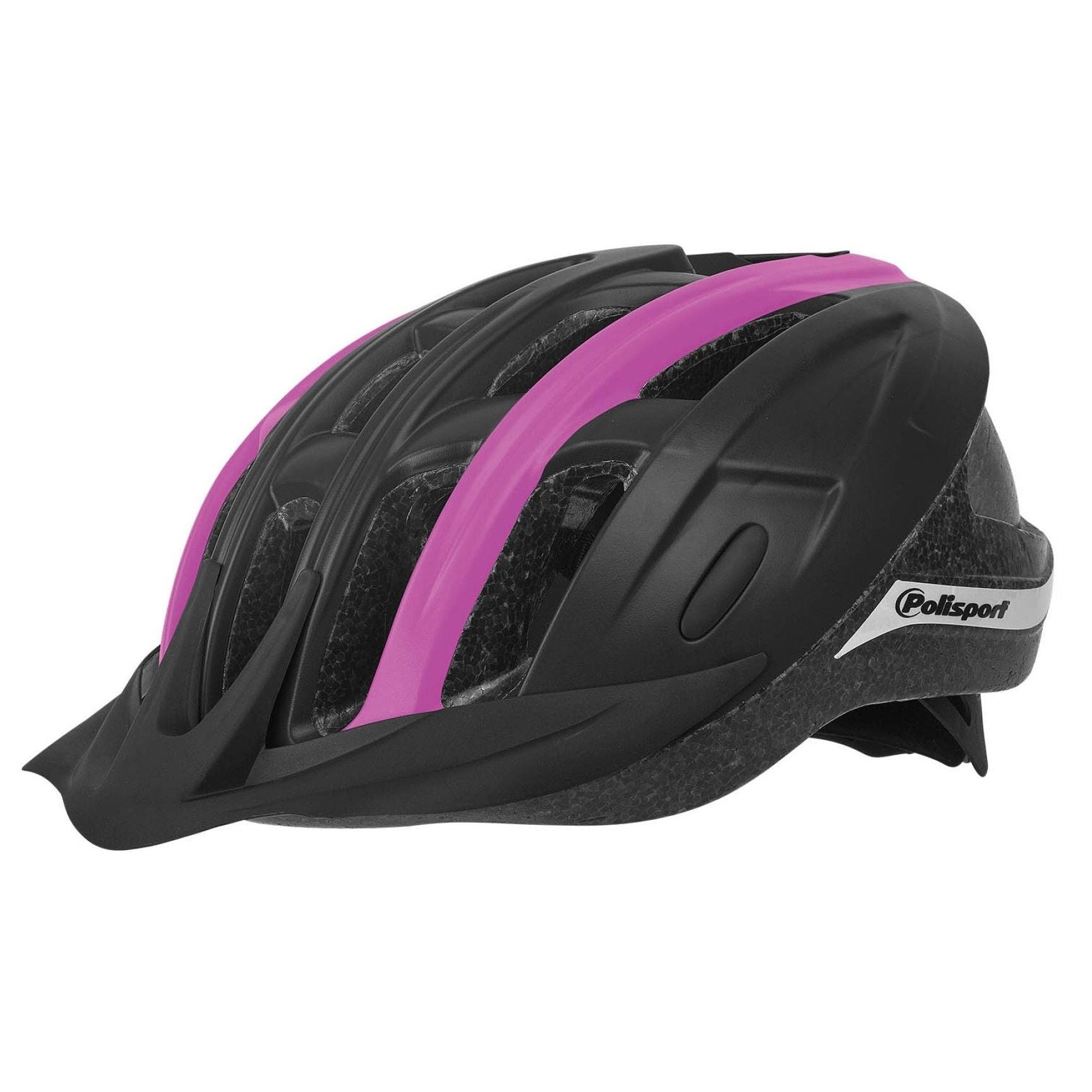 Casque Polisport Ride In. taille : M (54 58 cm), couleur : noir fuchsia mat