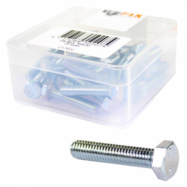 Bofix zeskantbout m6x55 RVS per 25 stuks 218655