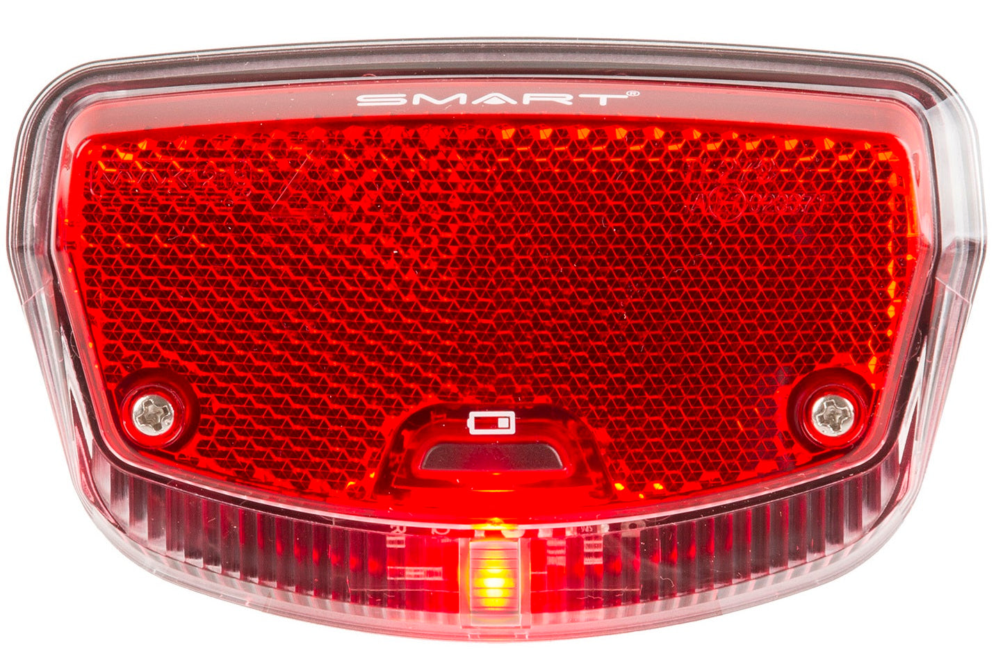 Smart led achterlicht 80mm batterij aan-uit met indicator op kaart