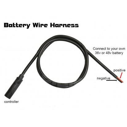 Bafang 8fun kabel controller accu zwart vrouw-3p man 2-p 100 cm