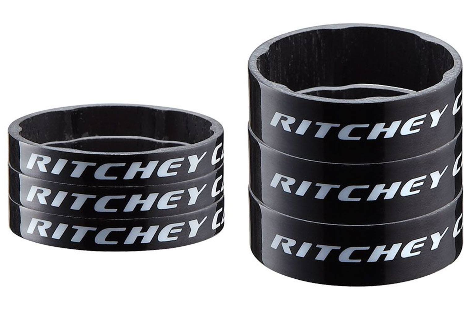 Ritchey - wcs afstandsset carbon ud glanzend 3x5mm + 3x10mm