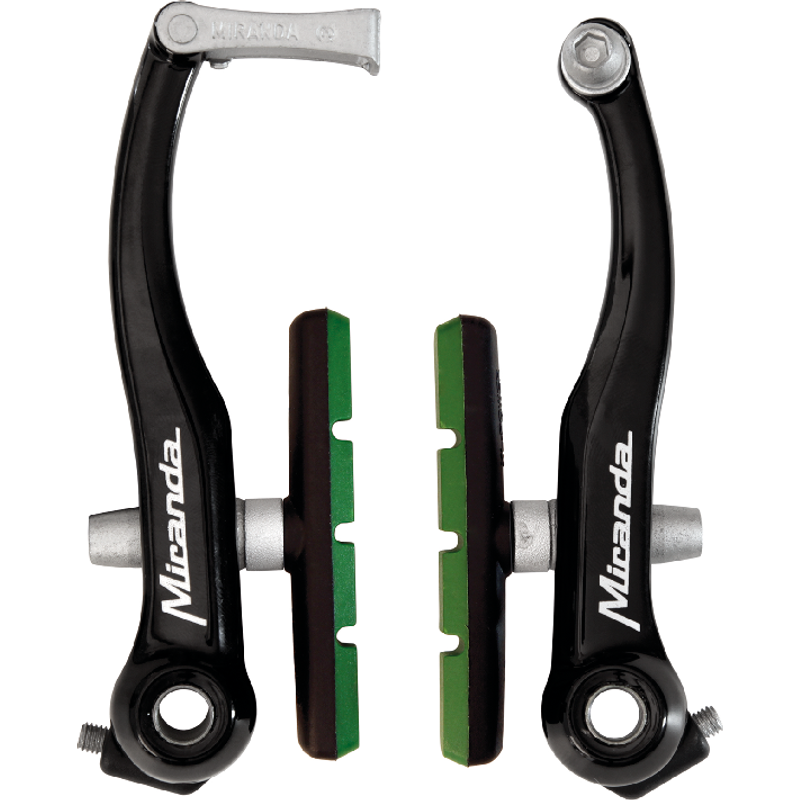 Miranda set v-brake e-bike mat zwart in zakje verpakt