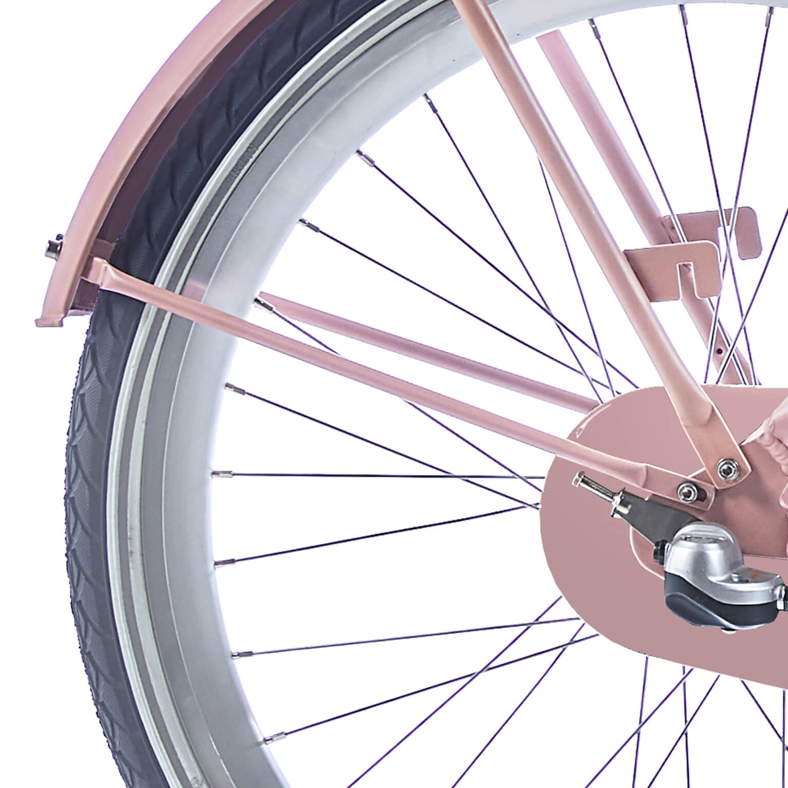 Alpina Spatbordstang set 24 Clubb woestijnroze mat