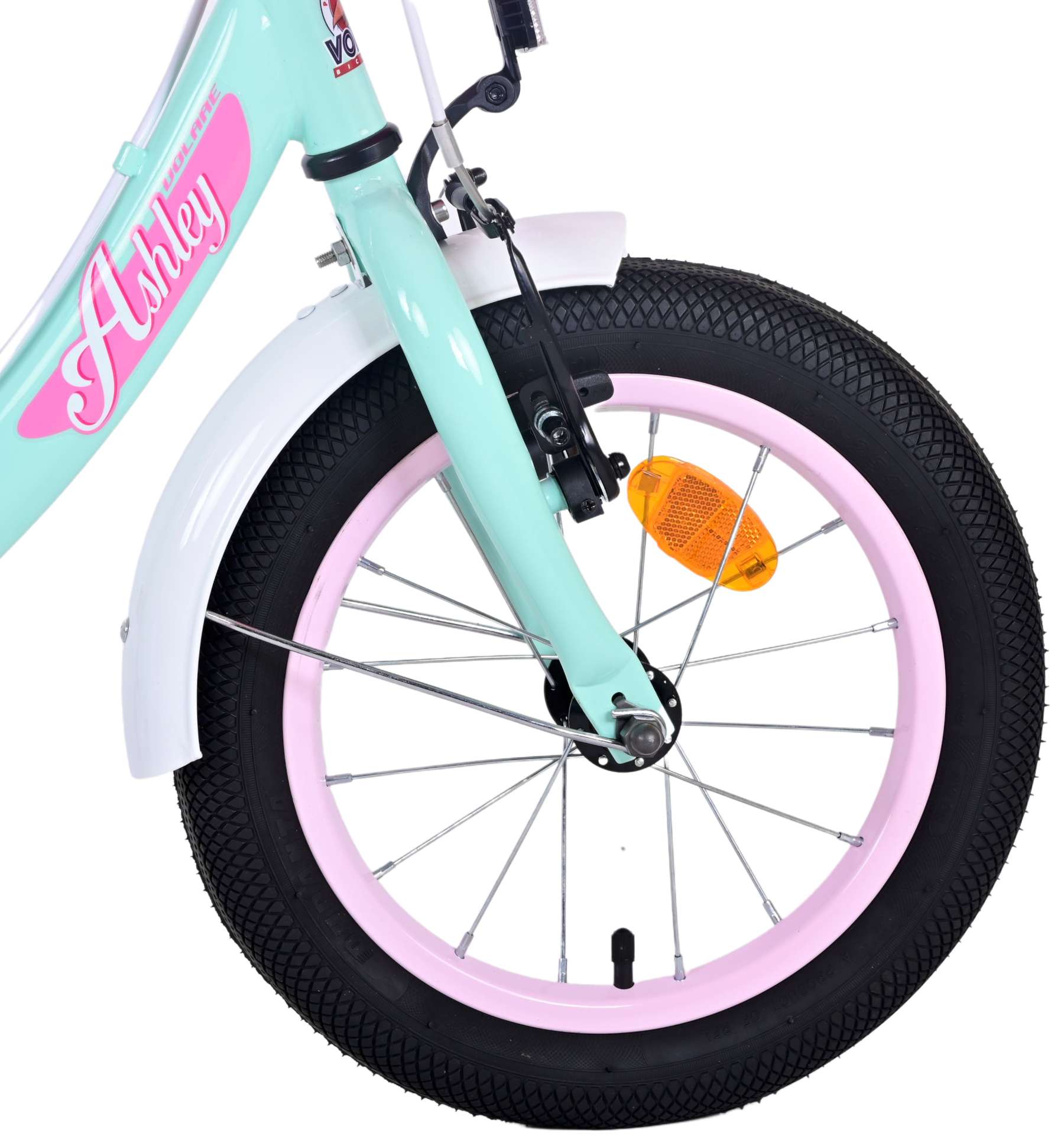 Volare Ashley Kinderfiets - Meisjes - 14 inch - Groen - Twee Handremmen
