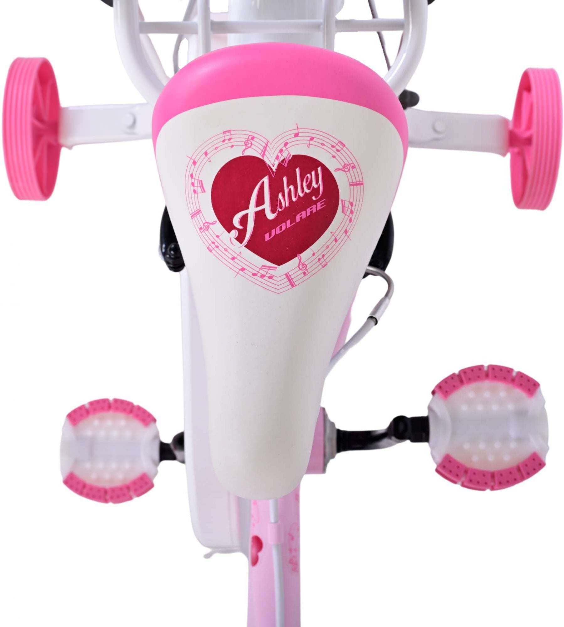 Volare Ashley Kinderfiets - Meisjes - 14 inch - Roze - Twee Handremmen
