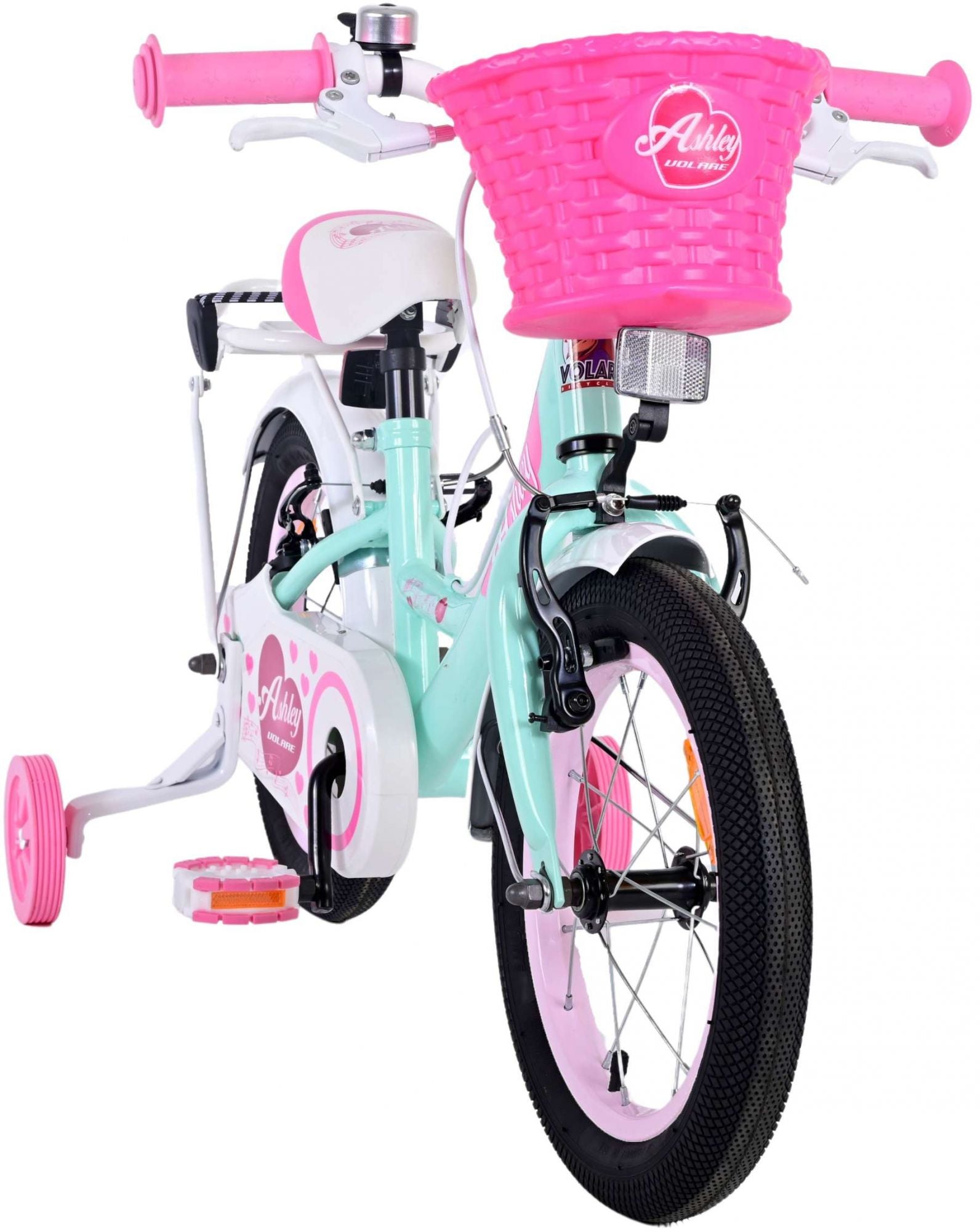 Volare Ashley Kinderfiets - Meisjes - 14 inch - Groen - Twee Handremmen