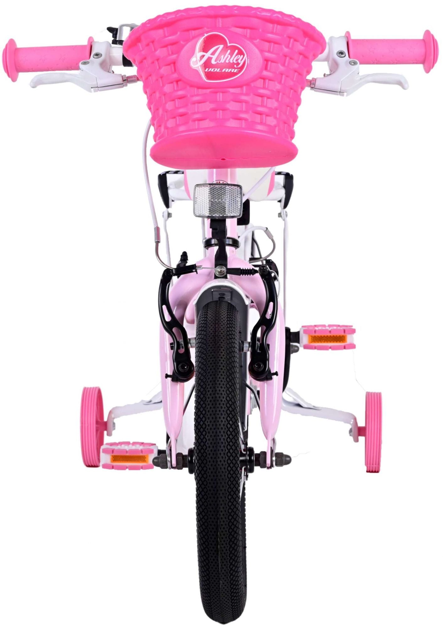 Volare Ashley Kinderfiets - Meisjes - 14 inch - Roze - Twee Handremmen