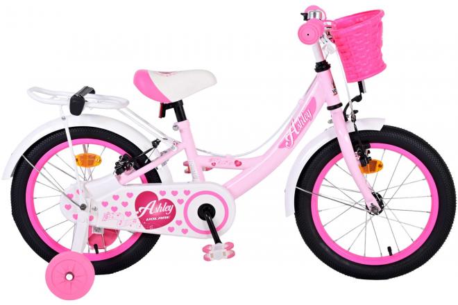 Volare ashley kinderfiets - meisjes - 16 inch - roze - twee handremmen