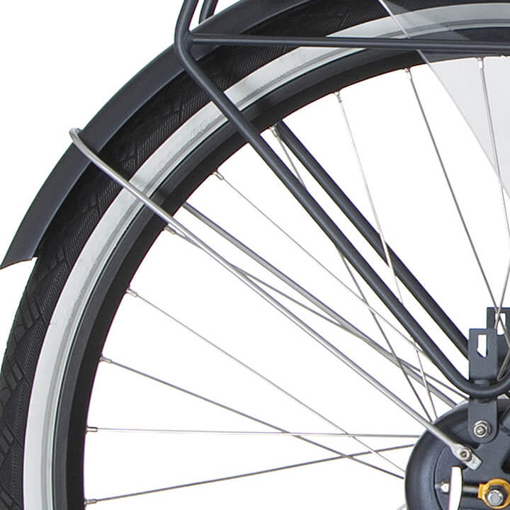 Cortina Spatbordstang achter 28 Roots zilver