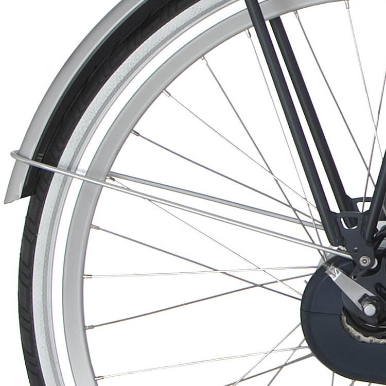 Cortina Spatbordstang achter 28 E-Wave helder alumina mt