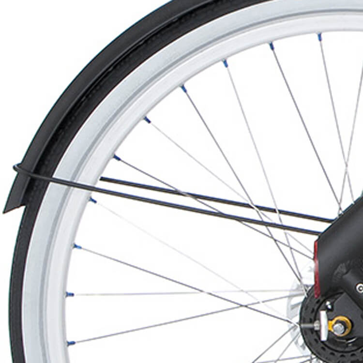 Cortina Spatbordstang achter 28 Blau zwart mat