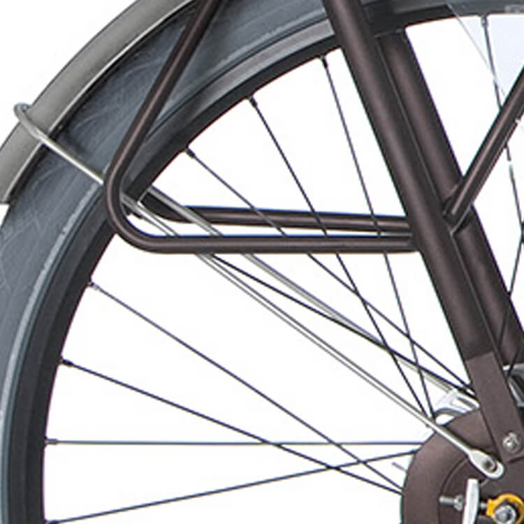 Cortina Spatbordstang achter 28 Roots zilver