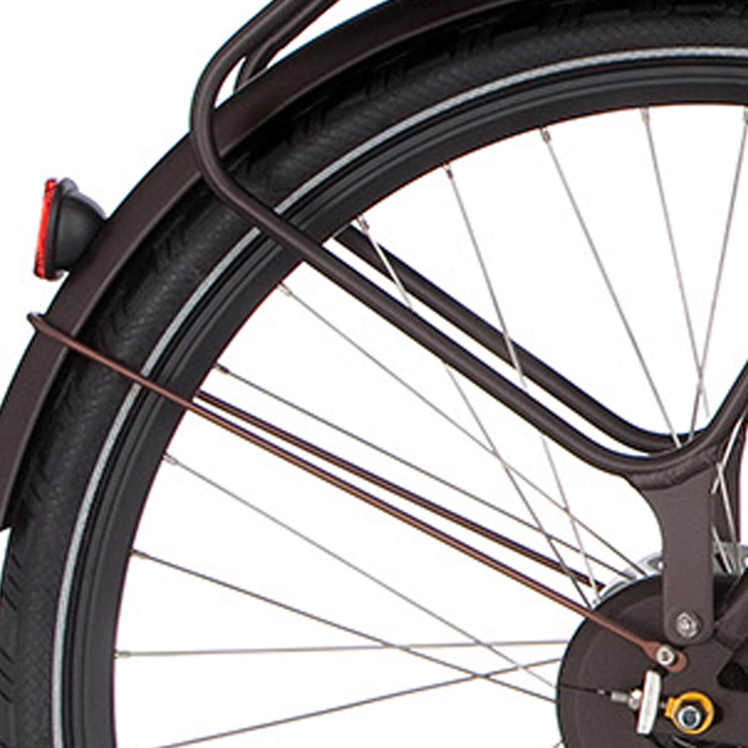 Cortina Spatbordstang achter 28 E-Yoya glitterbruin mat