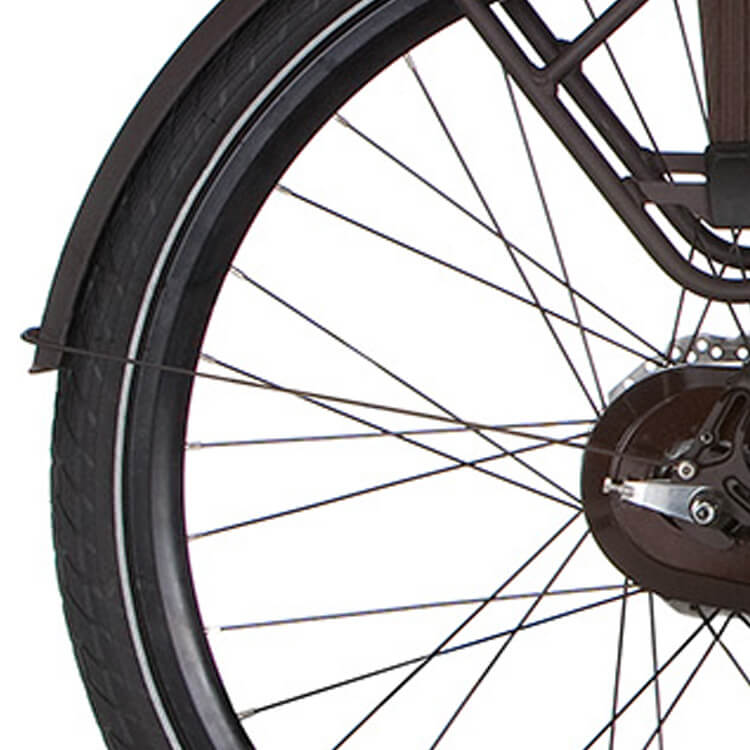 Cortina Spatbordstang achter 28 E-Octa Espressobruin mat