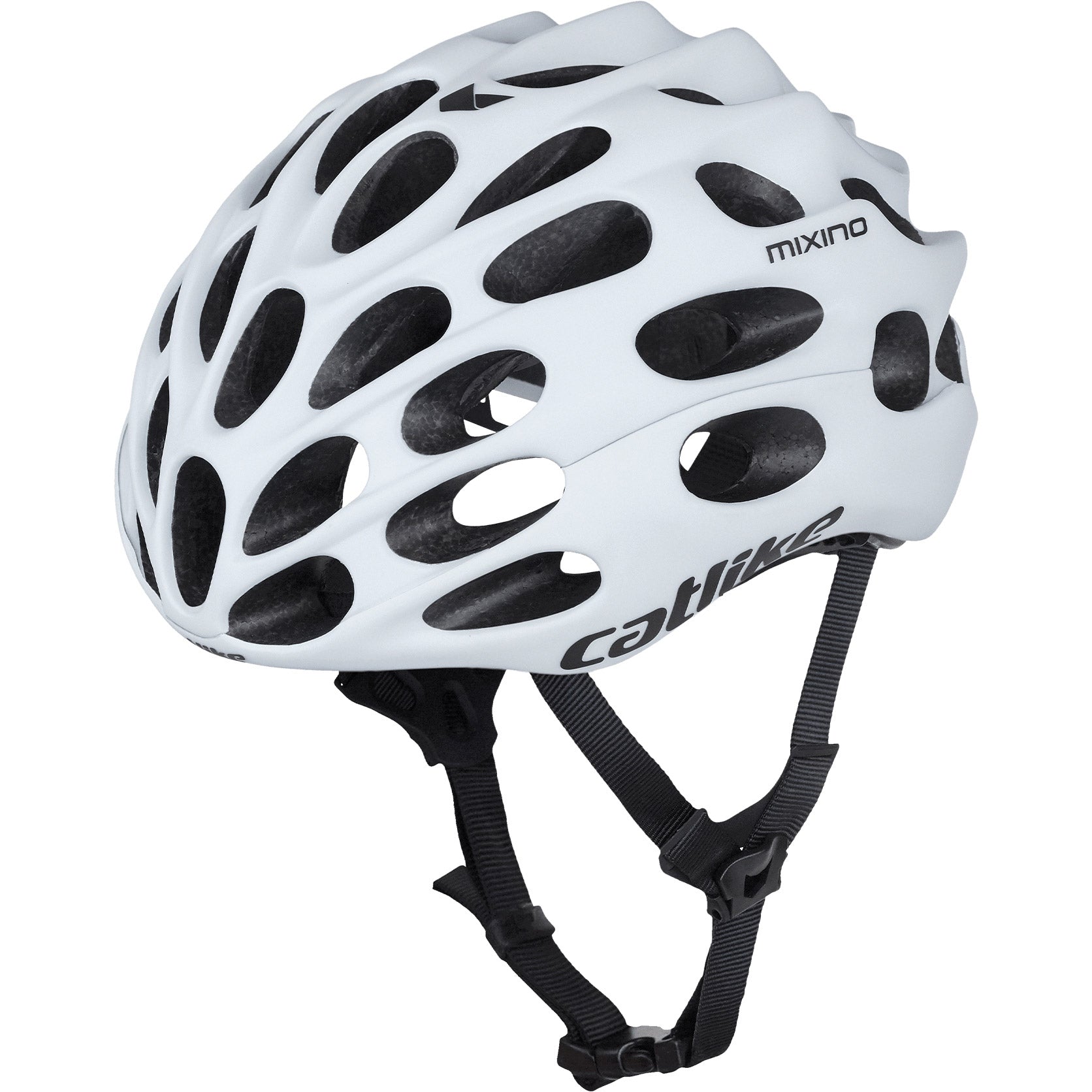 Katachtige racehelm Mixino maat S 52-54cm wit