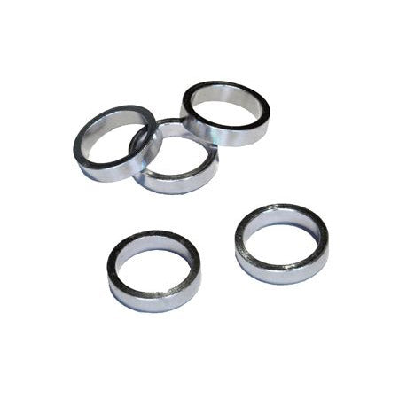 Vwp balhoofdtussenring spacer alu 8mm 1.1 8 zilver p 5