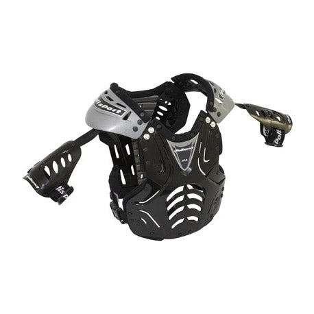 Polisport bodyprotector junior xp-2 zwart zilver zwart
