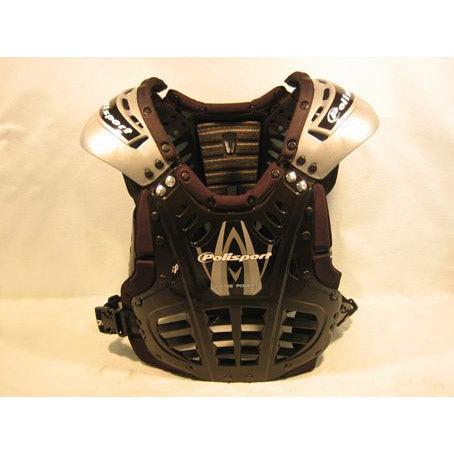 Polisport bodyprotector volwassen xp-2 zwart zilver zwart