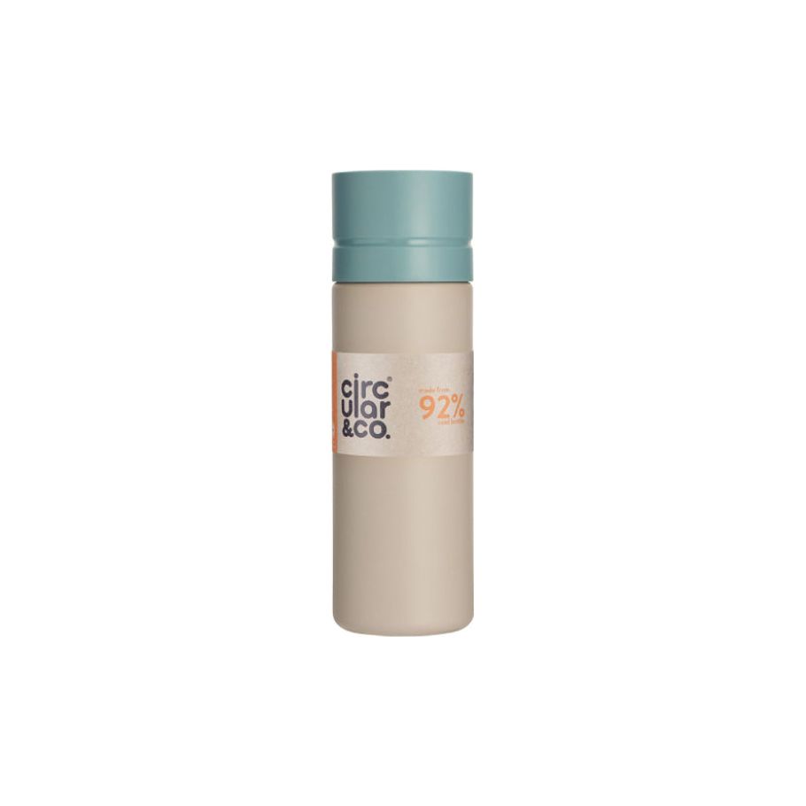 Circular Co. Circulaire Fles 600 ml Crème Blauw