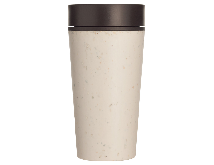 Circular Co. Koffiebeker Ronde Beker 340 ml Creme Zwart