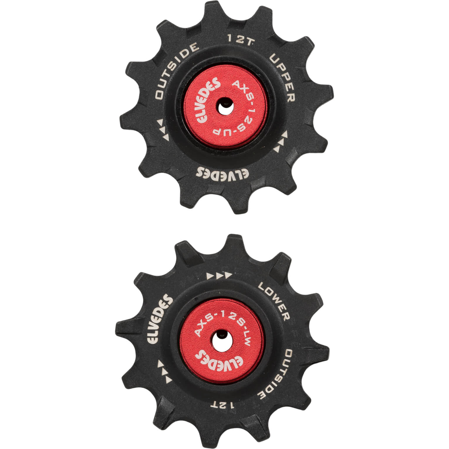 Elvedes set derailleurwieltjes 12T+12T keramisch