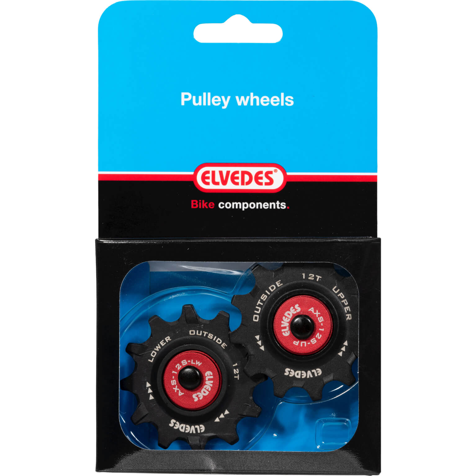 Elvedes set derailleurwieltjes 12T+12T keramisch