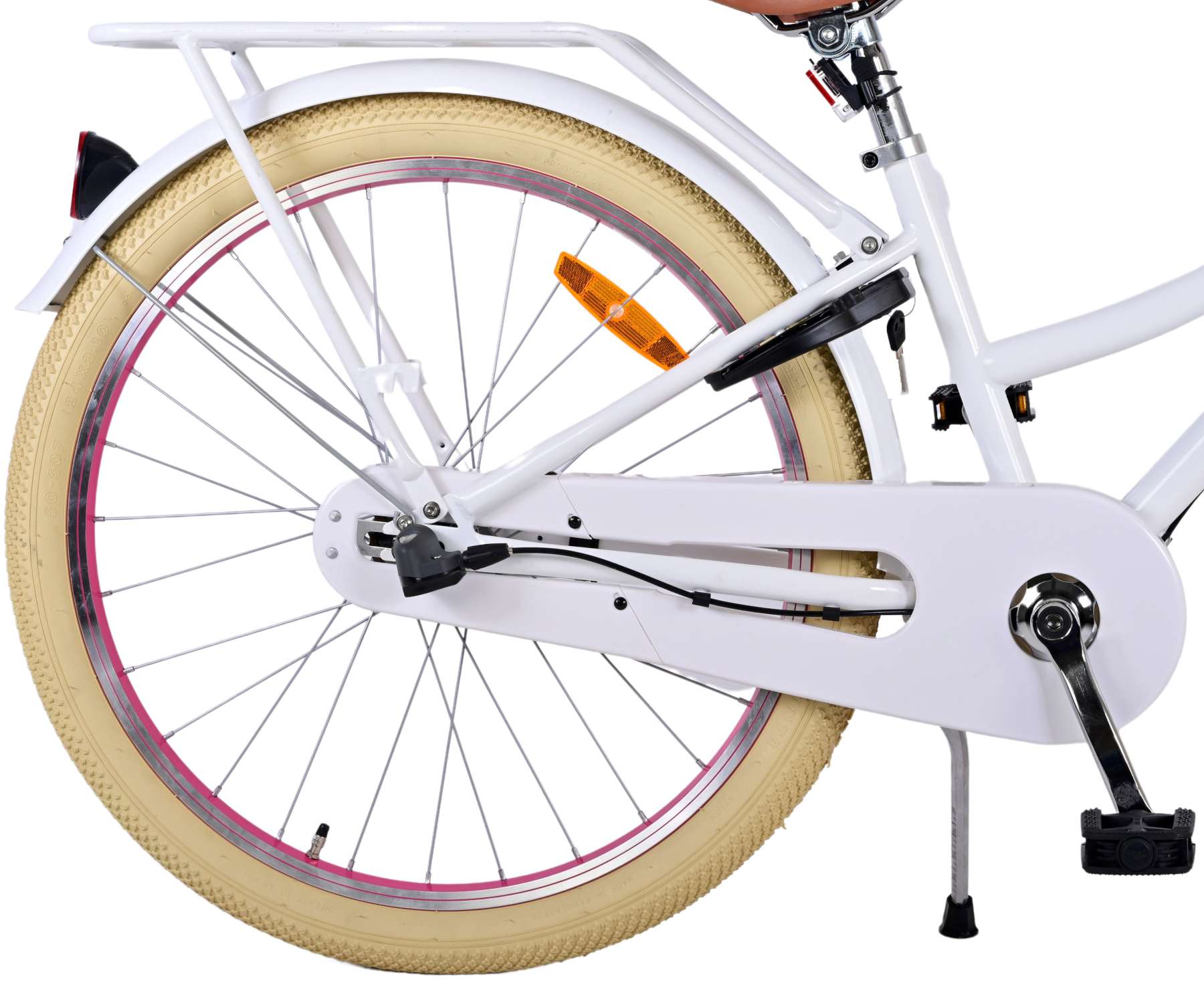 Volare Excellent Kinderfiets - Meisjes - 24 inch - Wit - 3 Versnellingen